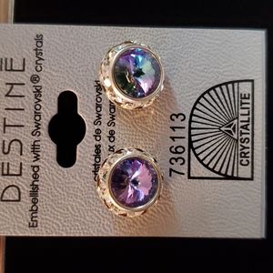Purple earrings